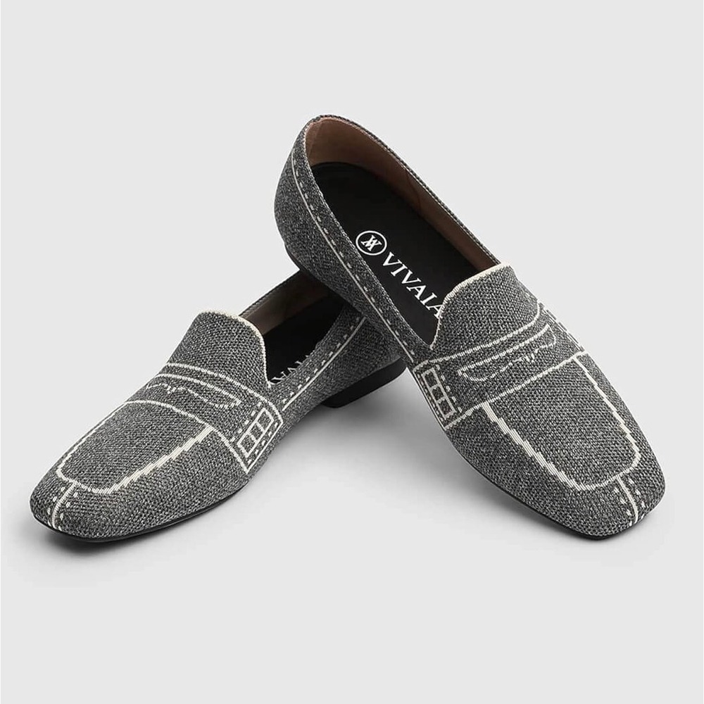 NWB Vivaia Sierra Slip On Washable Loafers in Gray Size 40